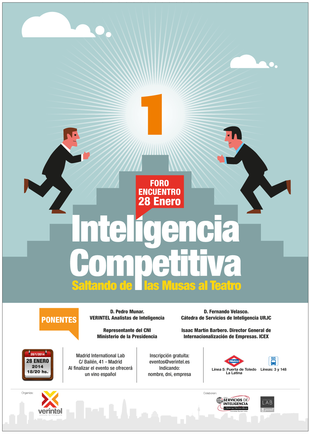 Invitación al seminario del 28 de enero. La inteligencia Competitiva: de las musas al teatro